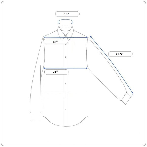 New Hugo Boss Dress Shirt Blue 16/41 NWT - Picture 10 of 10